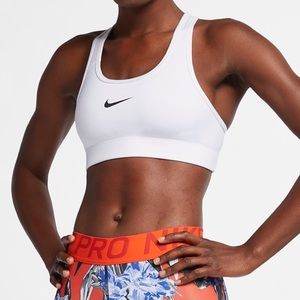 White Nike sports Bra